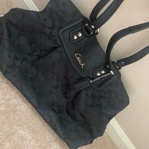 Black coach purse
